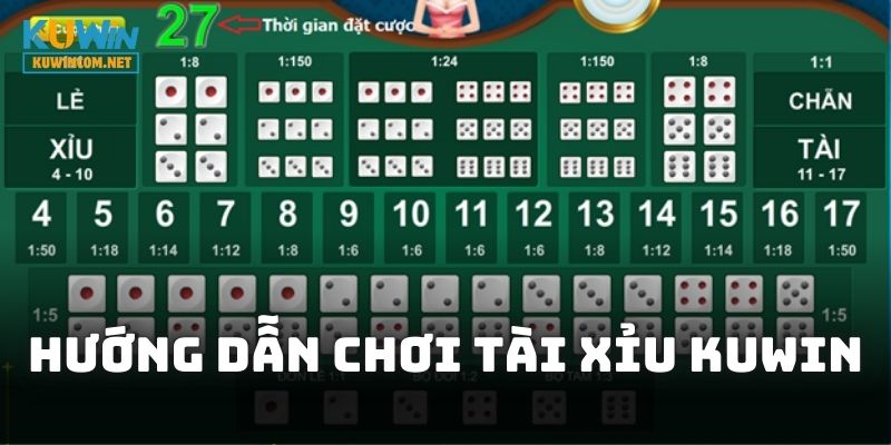 Hướng dẫn cách chơi Tài Xỉu KUWIN tại nhà cái hiệu quả