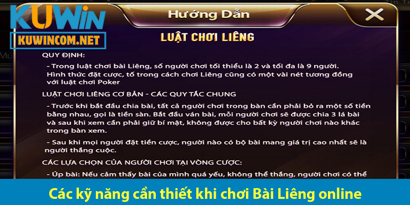 Tìm hiểu luật chơi và các kỹ năng chơi bài Liêng đổi thưởng bạn cần biết